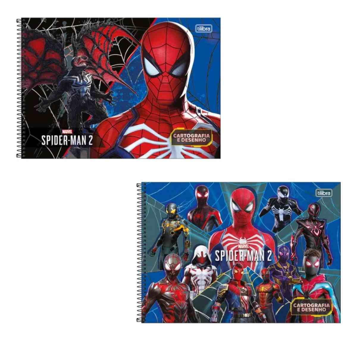 CADERNO DESENHO/CARTOGRAFIA SPIDER MAN 2